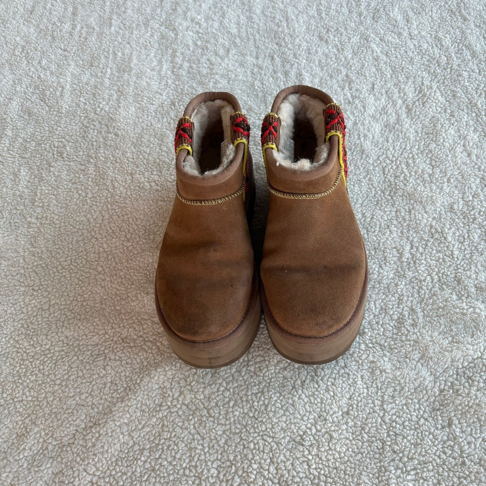 UGG Classic Ultra Mini Braid Platform Chestnut Women's 7‎